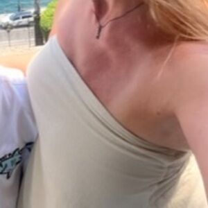 Zara  strapless dress.